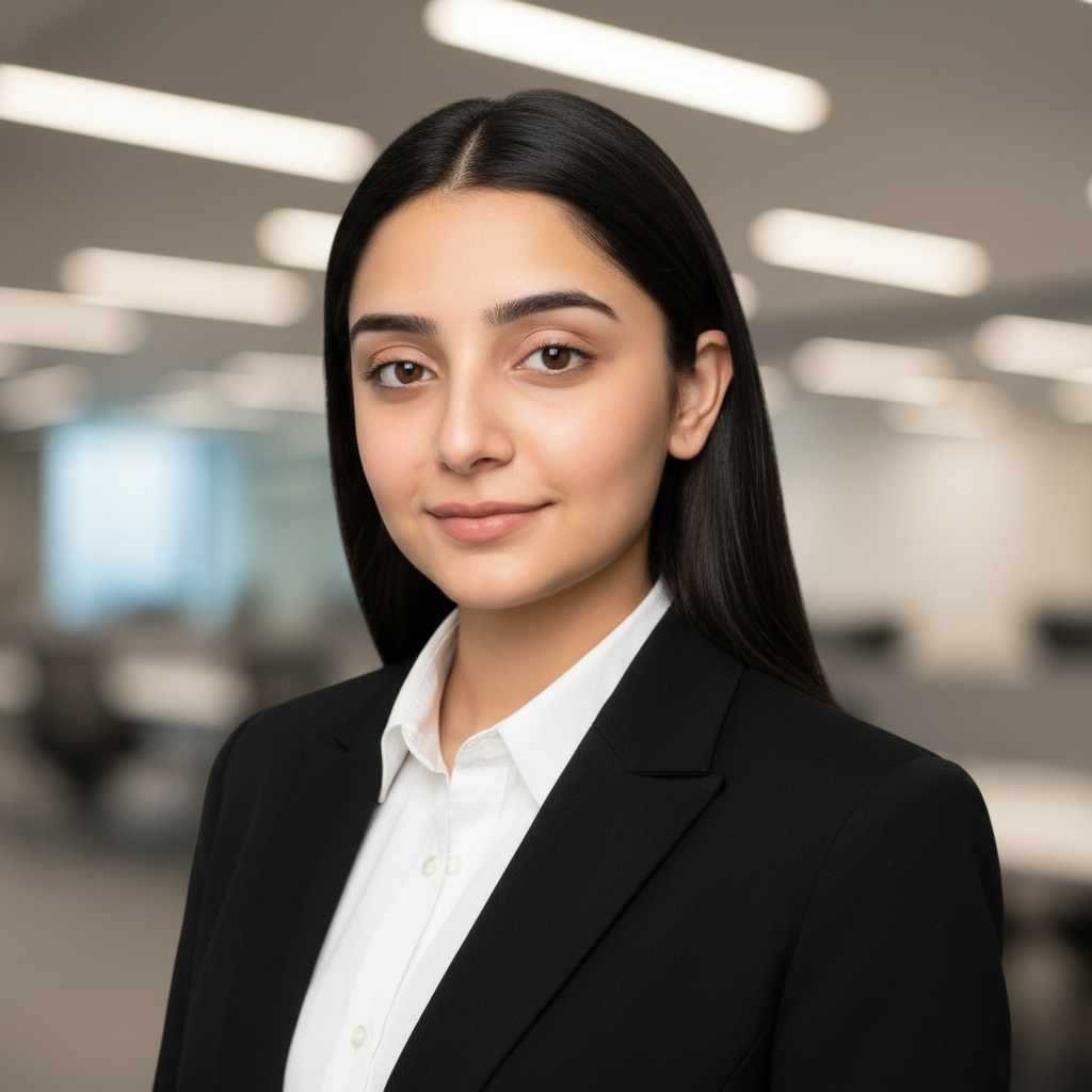 AI headshot result after processing - female 02